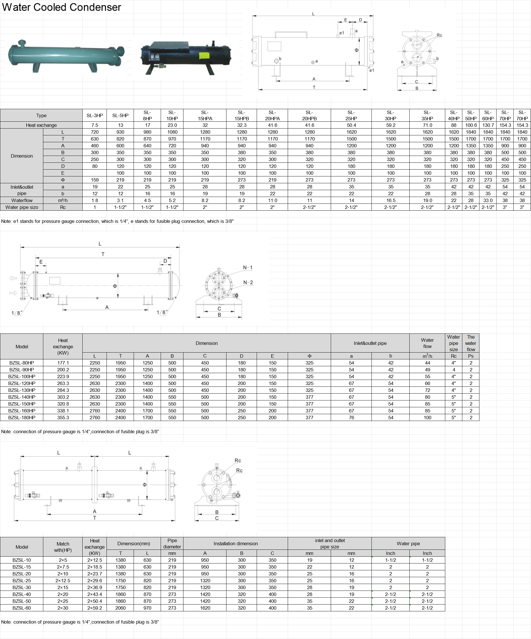 Water Cooled Condenser，水冷凝器(pic1)